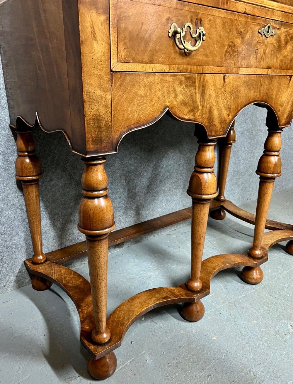 photo for sale William & Mary Style Walnut Cocktail Cabinet