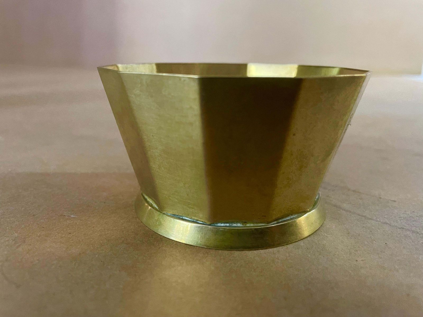 Art Deco Oreum Coffee And Sugar Pot, France 1940, Metal And Gold Style Patina photo buy