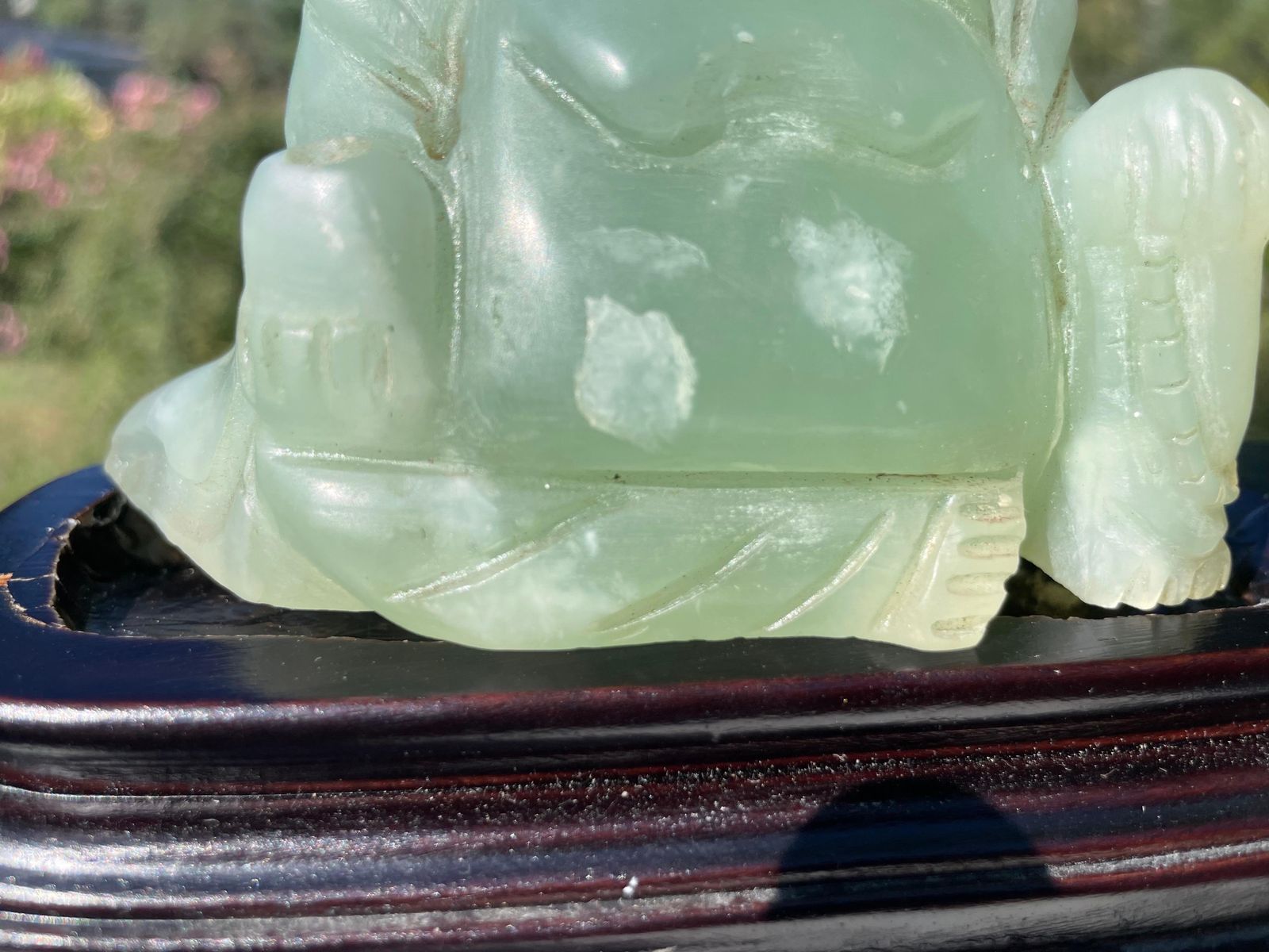 Chinese Carved Jade Figural Sculpture Of Laughing Buddha, Budai, 20th Century photo 370.0