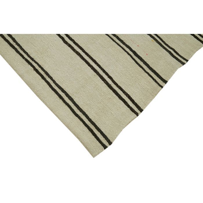 Anatolian Beige Tribal Hemp Kilim Rug 212 X 350 Cm photo Textiles