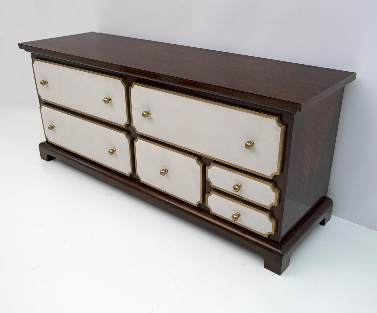 Set Of Luciano Frigerio Mid Century Modern Italian Dresser And Bedside Tables photo buy