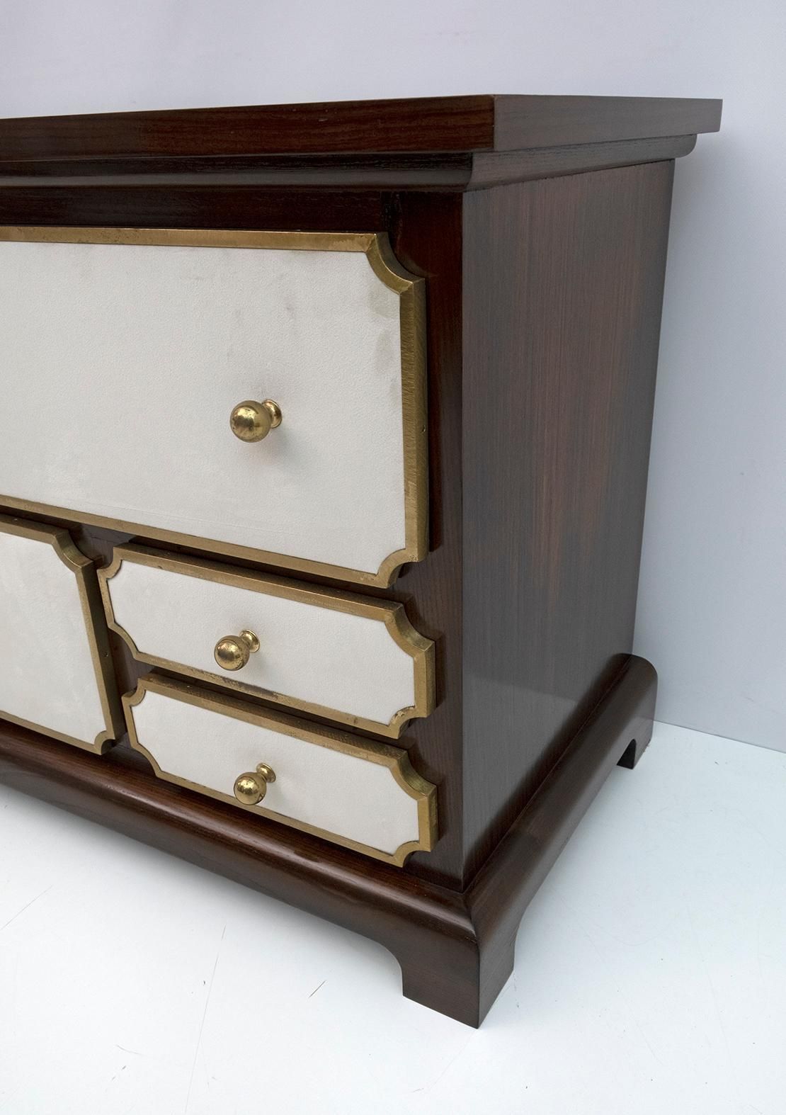 Furniture Set Of Luciano Frigerio Mid Century Modern Italian Dresser And Bedside Tables photo
