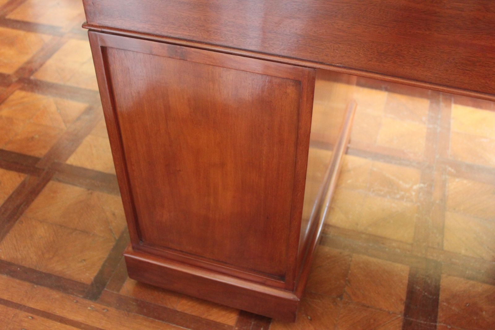 photo for sale Victorian Mahogany Pedestal Desk By Edwards & Roberts