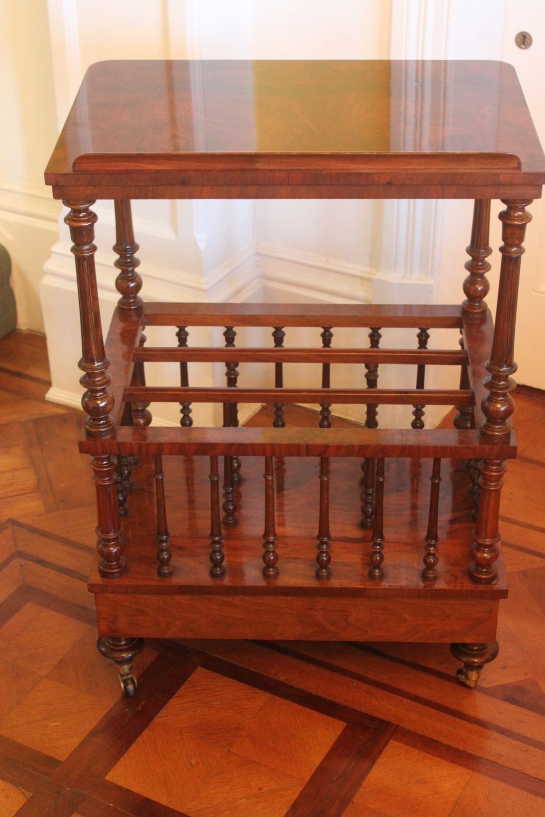 Victorian Burr Walnut Canterbury What Not photo 1456.65