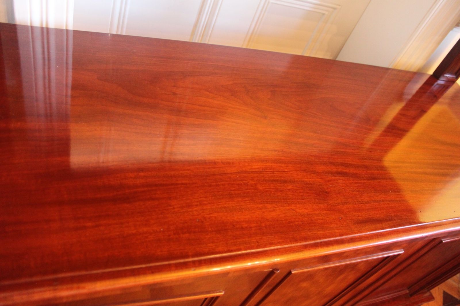 photo furniture Victorian Mahogany Buffet Sideboard By James Shoolbred & Co., Tottenham Court Road, London.