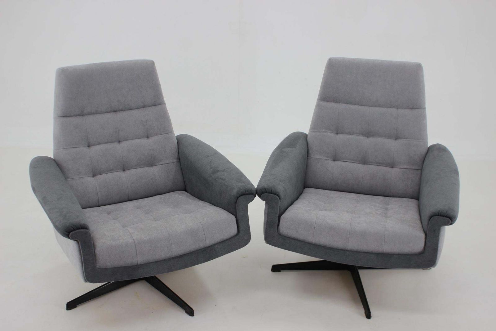 1970's Pair Of Vintage Swivel Armchairs, Czechoslovakia photo 1295.0
