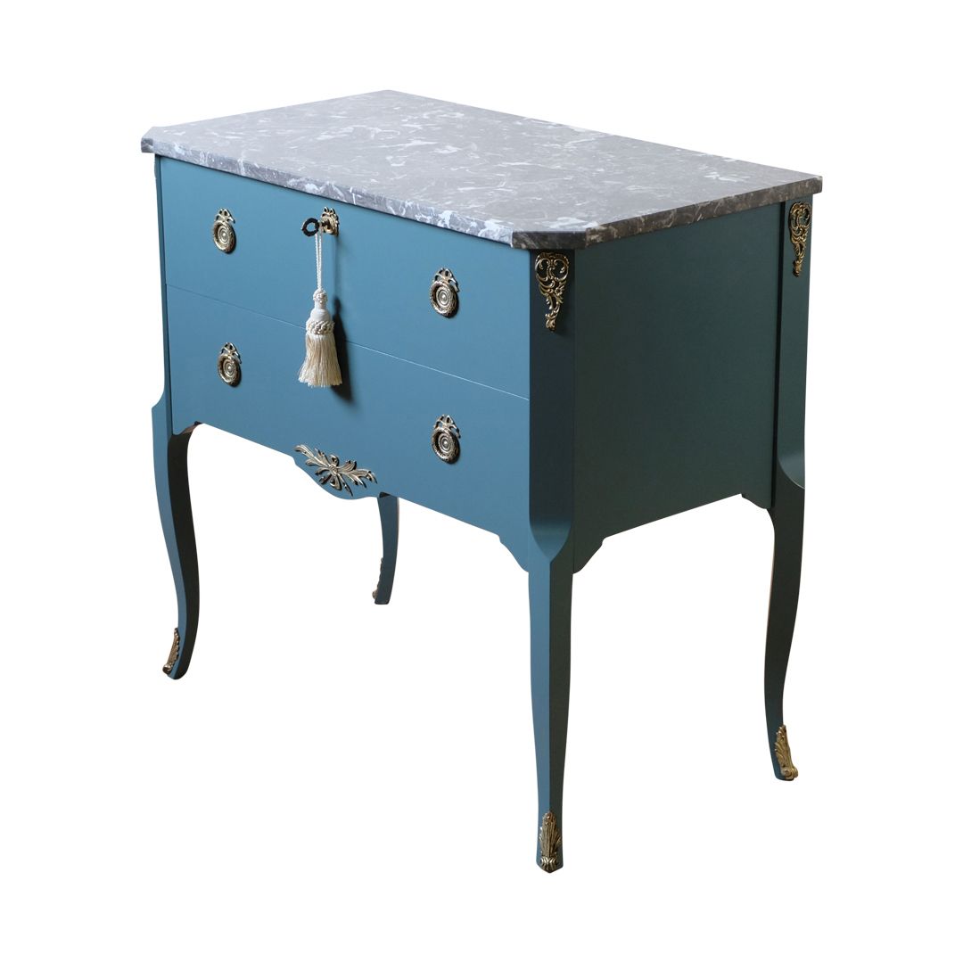 Gustavian Style Commode With Green Finish photo 1900.0