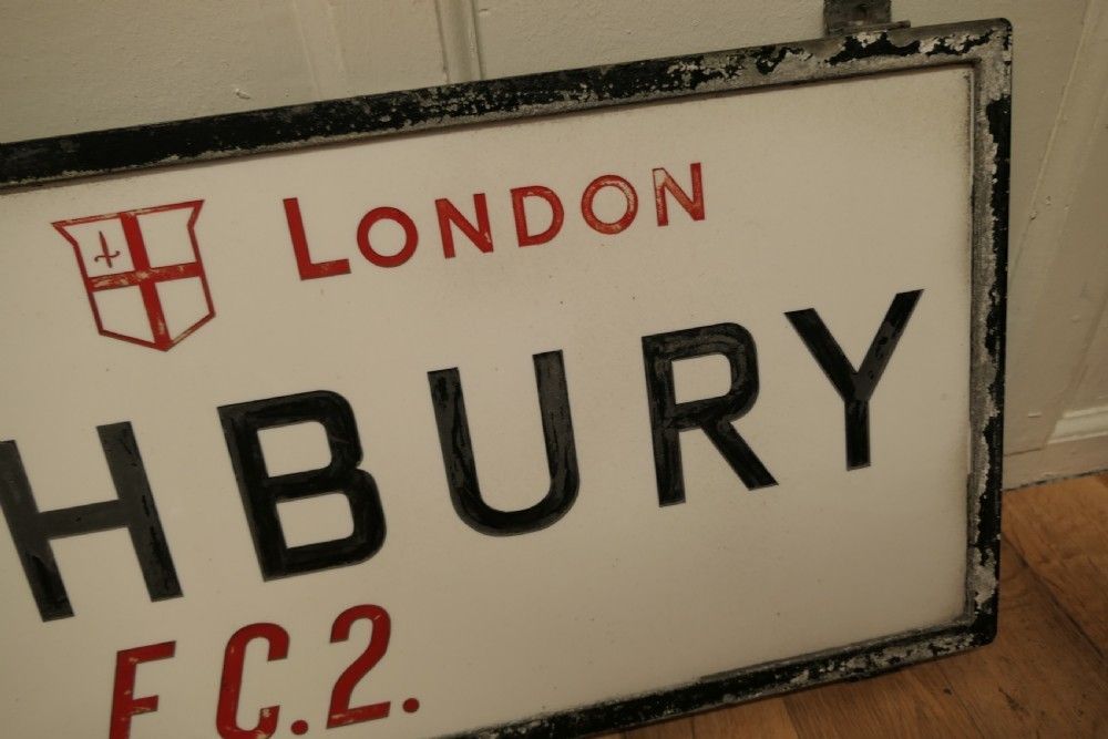 City Of London Glass Edwardian Street Sign, Lothbury E.C.2 photo Home Decor