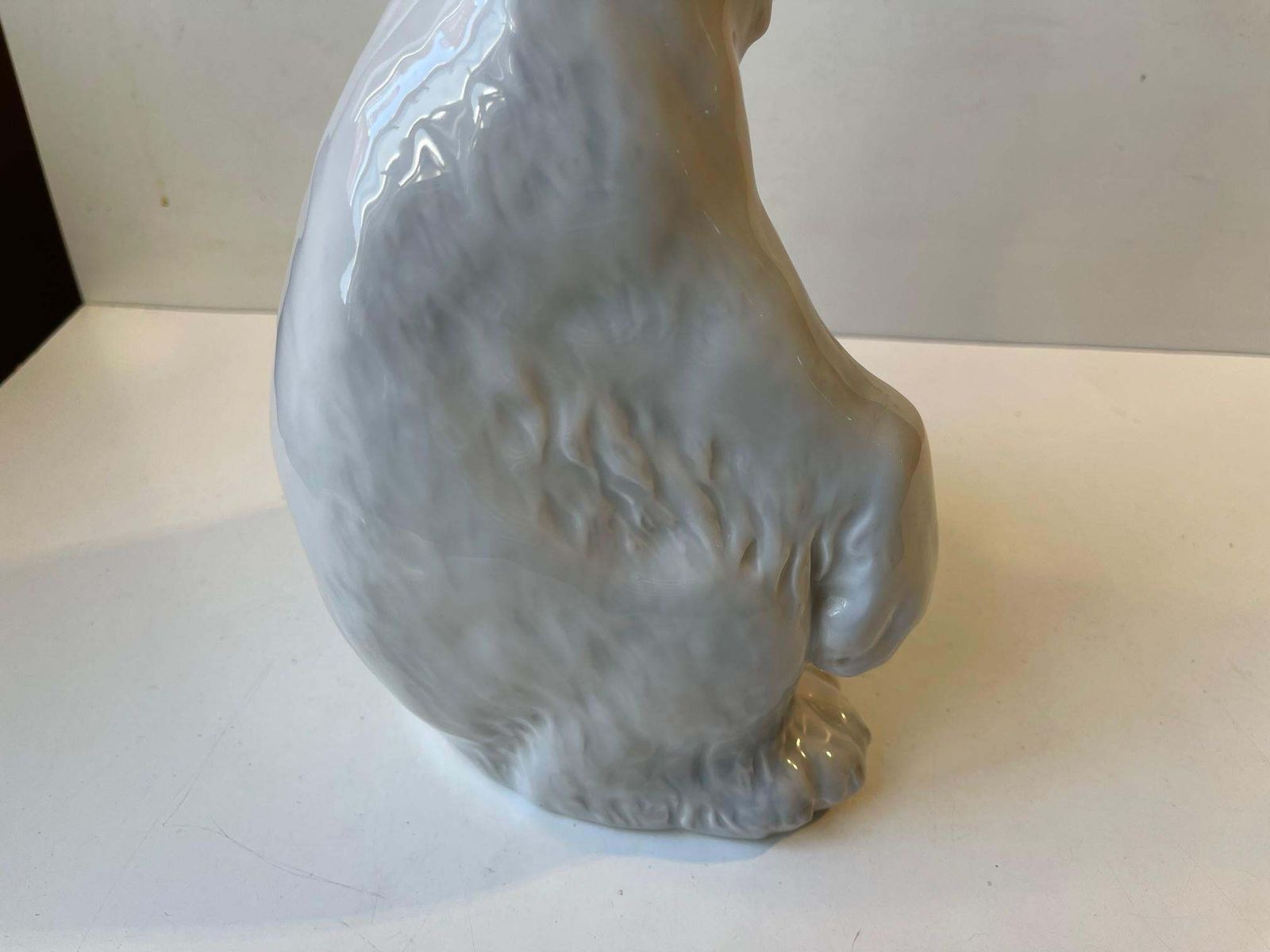 Royal Copenhagen Large Roaring Porcelain Polar Bear No. 502 By C. F. Liisberg photo vintage