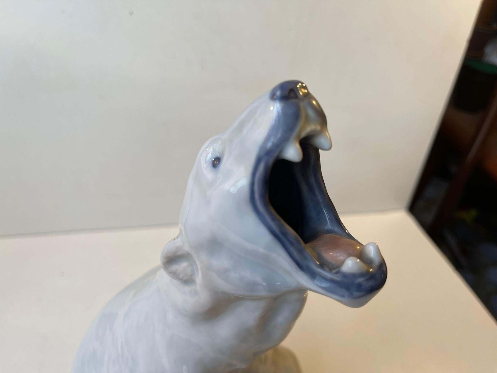 Home Decor Royal Copenhagen Large Roaring Porcelain Polar Bear No. 502 By C. F. Liisberg photo