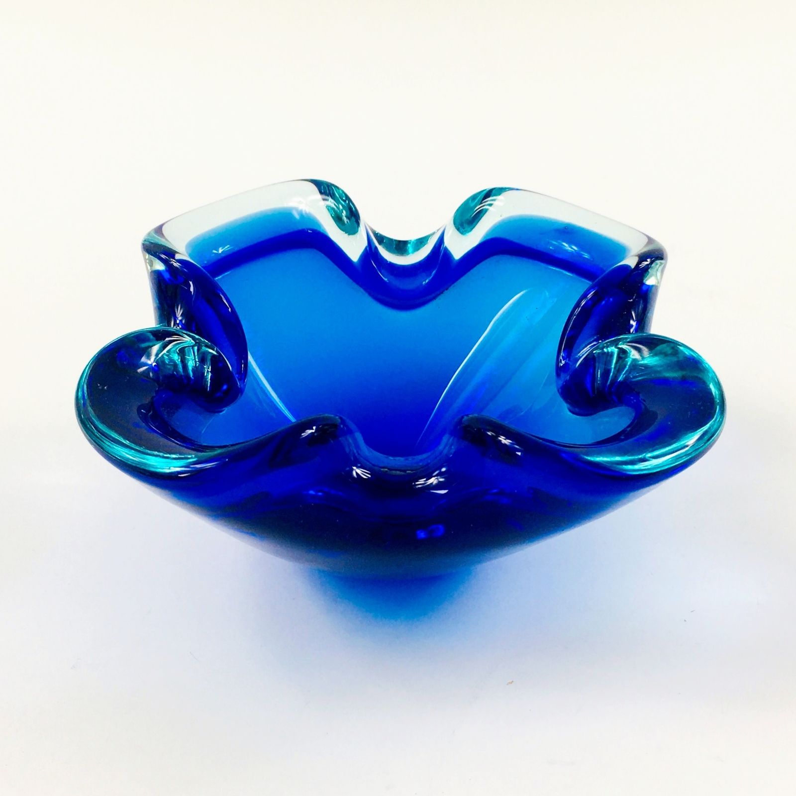 Sommerso Murano Glass Ashtray, Italy, 1960s photo 100.0