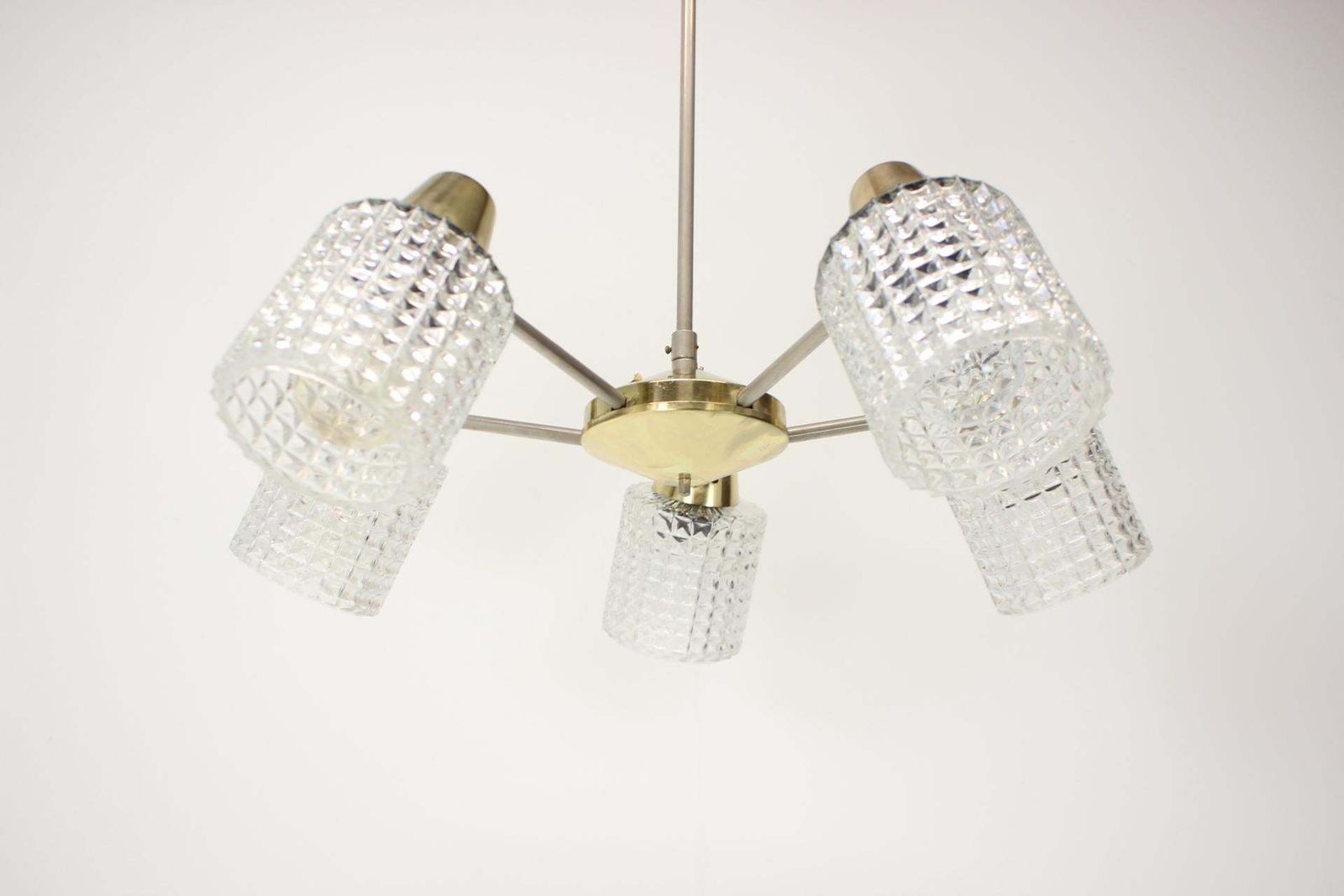 Mid Century Chandelier / Kamenický šenov, 1970's photo for sale