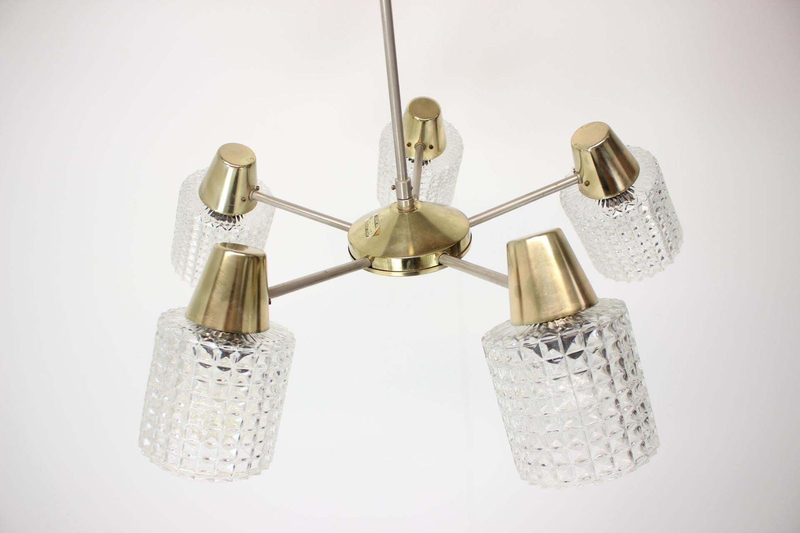 Mid Century Chandelier / Kamenický šenov, 1970's photo 496.0