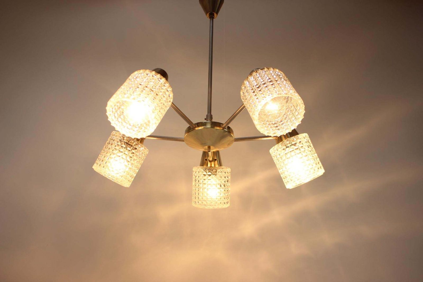 photo for sale Mid Century Chandelier / Kamenický šenov, 1970's