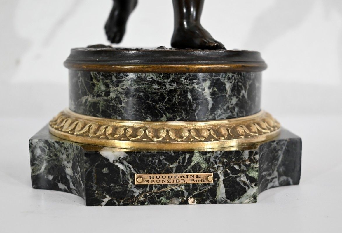 Home Decor Bronze “Cupid”, After L S. Boizot – Late 19th Century photo
