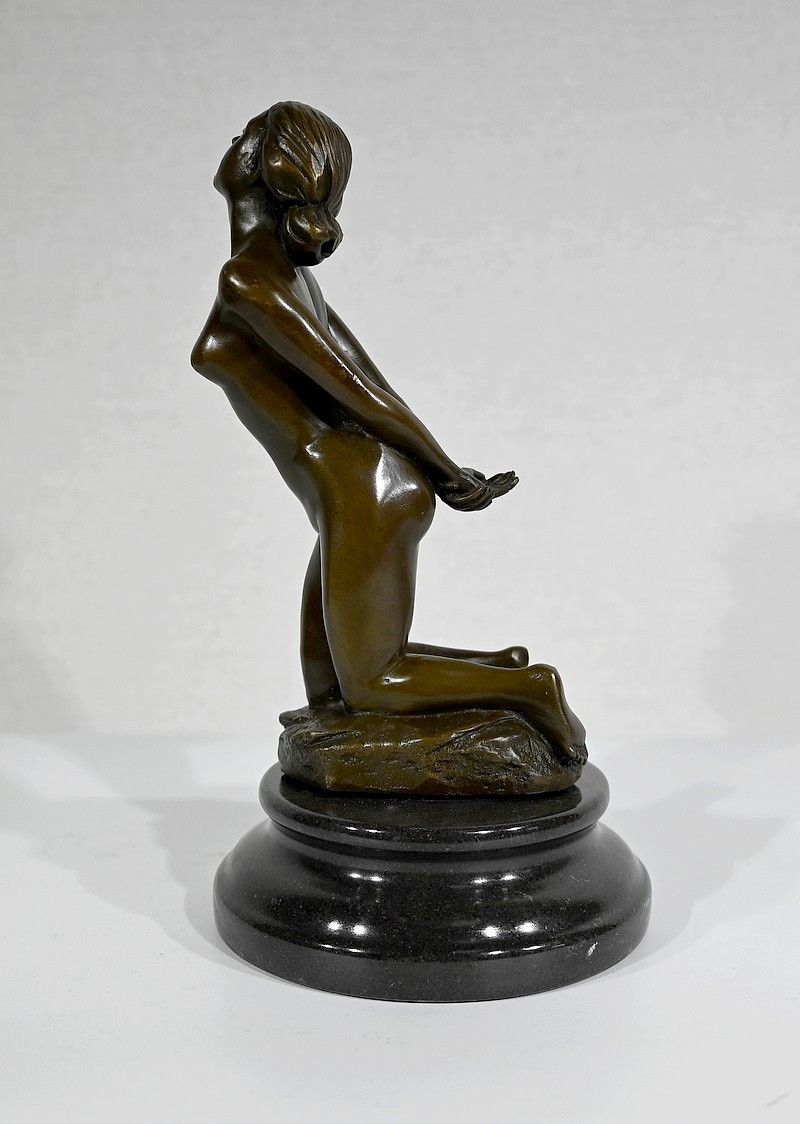 Bronze “Female Nude” By A. Cesaro – 20th photo Home Decor