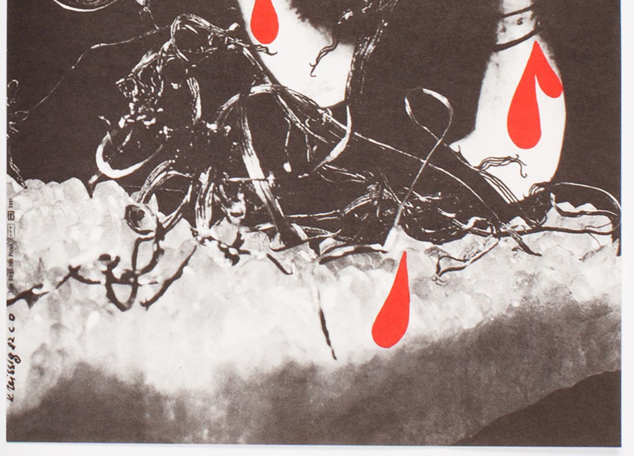 Original Film Poster, Dear Hunting, Karel Teissig, 1982, Genuine Czech Vintage Print photo furniture