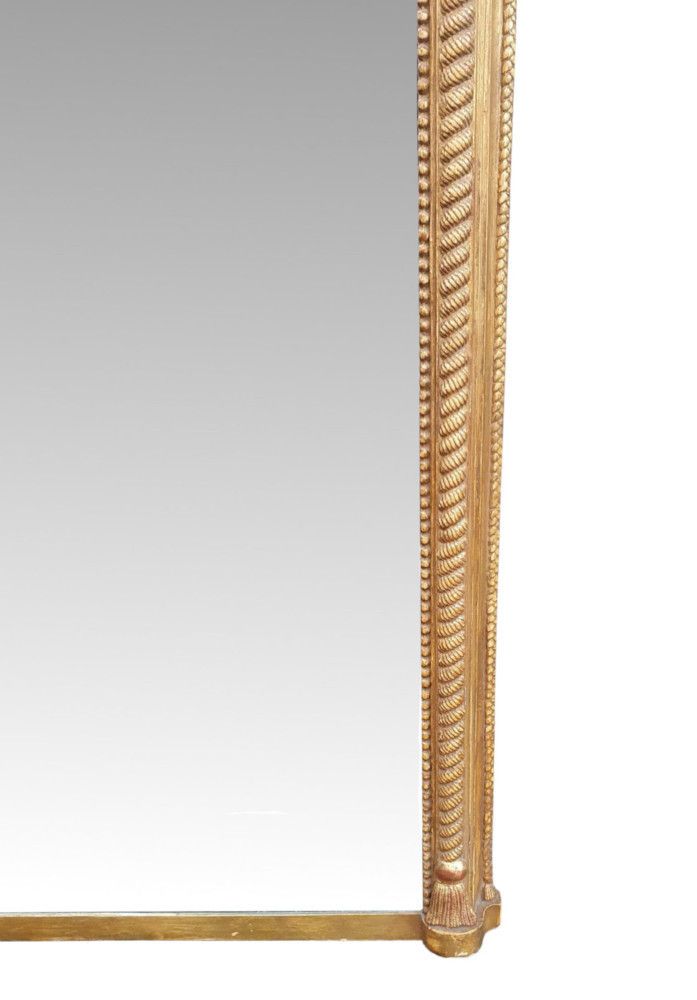 An Exceptional 19th Century Giltwood Arch Top Overmantle Mirror photo 6825.5228