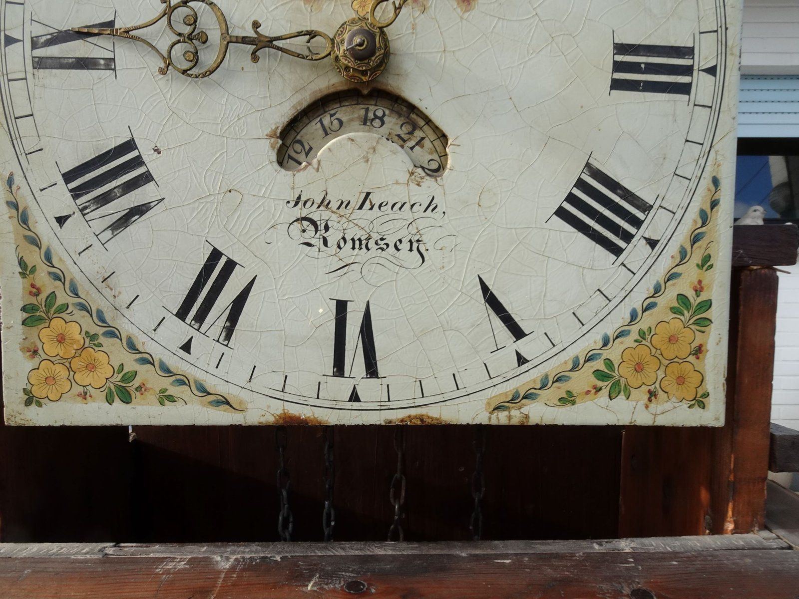 Antique 19th Century Longcase Oak Grandfather Clock By John Leach Romsey photo furniture