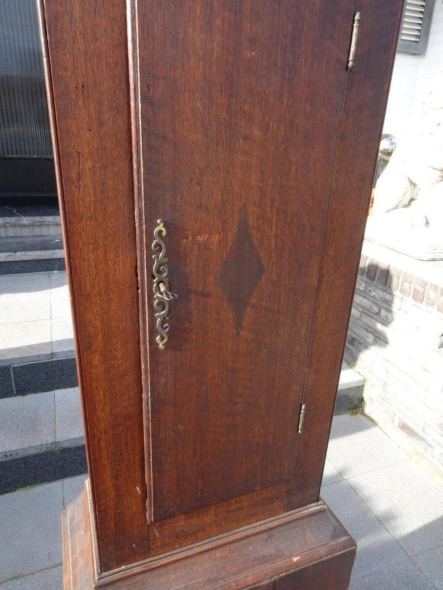 Home Decor Antique 19th Century Longcase Oak Grandfather Clock By John Leach Romsey photo