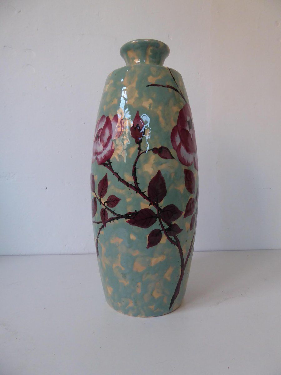 High Art Deco French Ceramic Vase By Dargyl photo buy