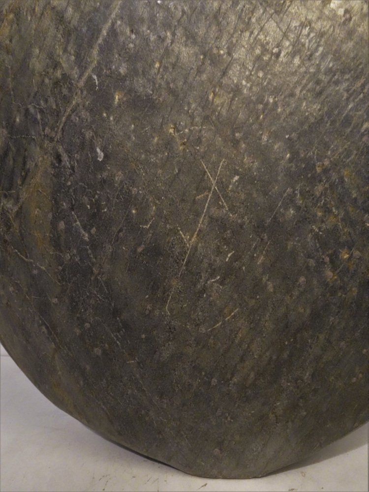 1205.28 Large Brutalist Stone Pillow Vase In The Style Of Pia Manu photo
