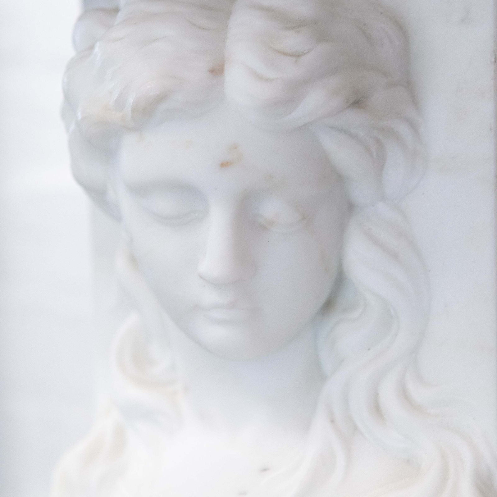 Monumental Antique Statuary Marble Carved Chimneypiece photo Home Fixtures