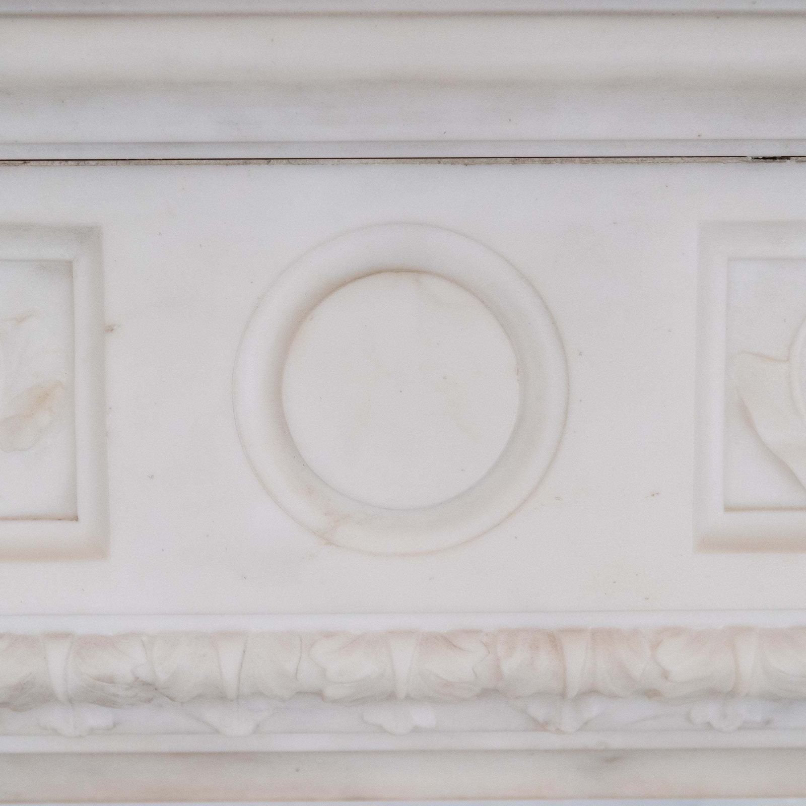 photo furniture Monumental Antique Statuary Marble Carved Chimneypiece