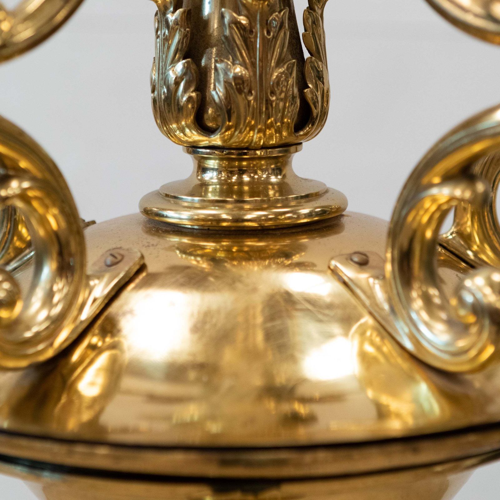 Reclaimed Dutch Style 2 Tier Brass Chandelier | 10 Arms photo furniture