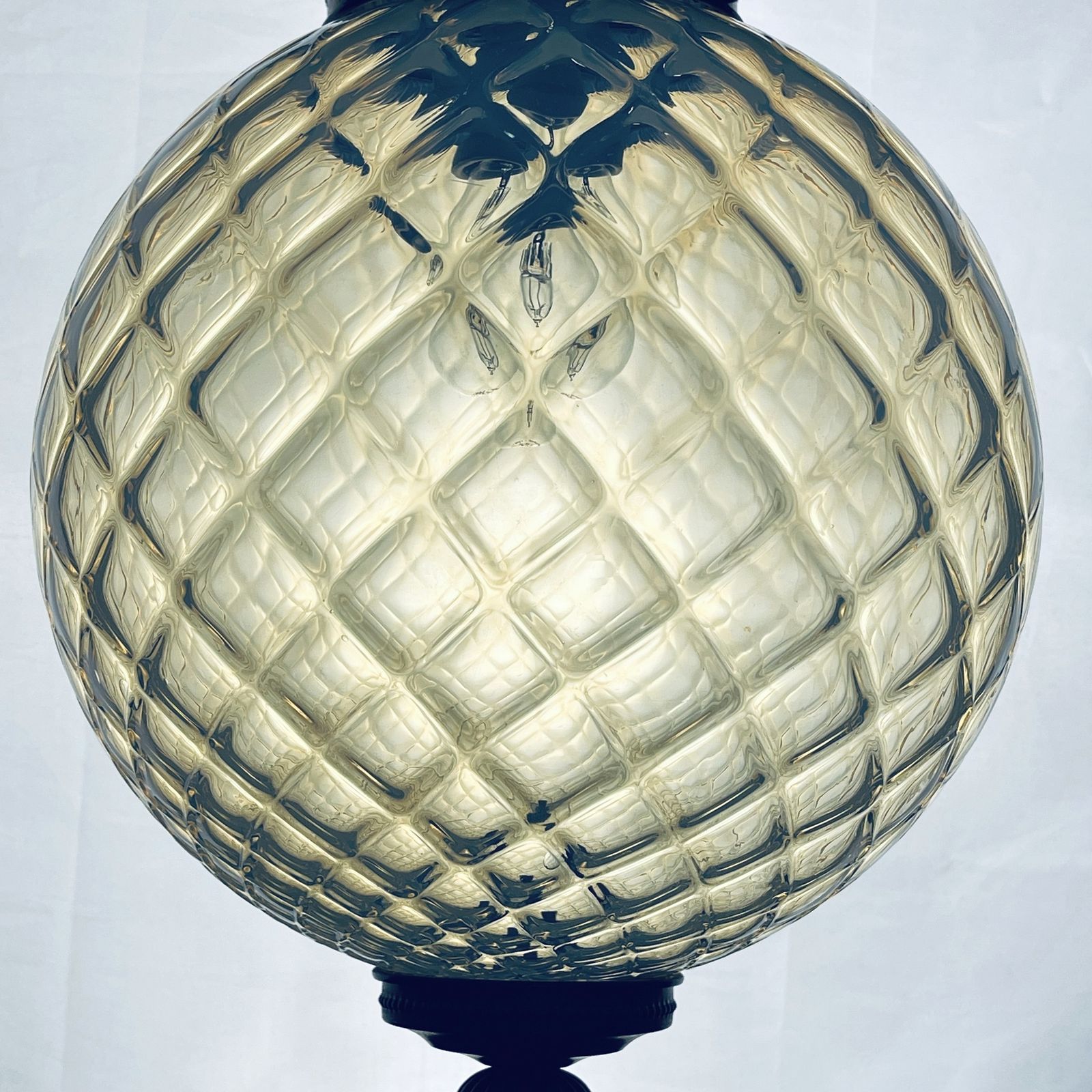 photo buy Vintage Blue Murano Sphere Ball Pendant Lamp Italy 1970s