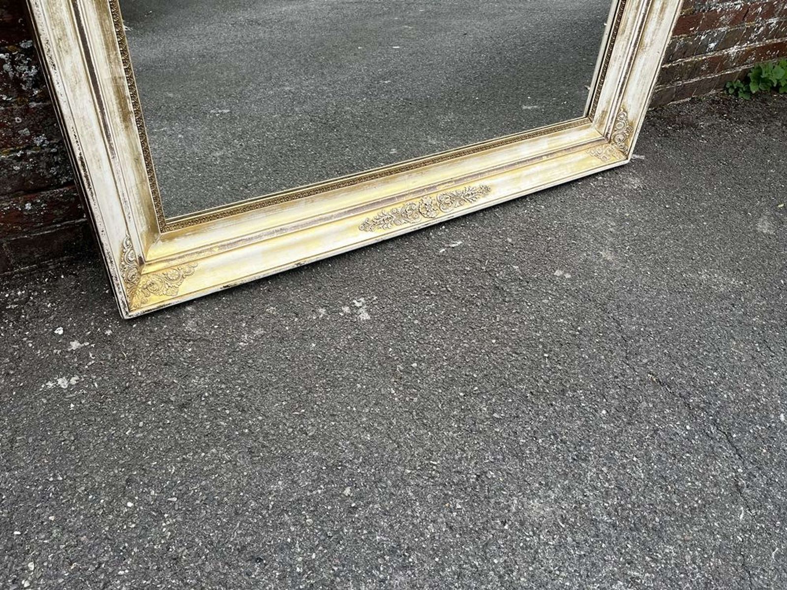 A Stunning Large Early Antique French 19th C Louis Philippe Mirror. photo Home Decor