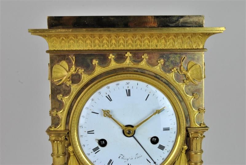 Gilt Bronze Portico Clock, Empire Period, Xi Xth Century photo buy