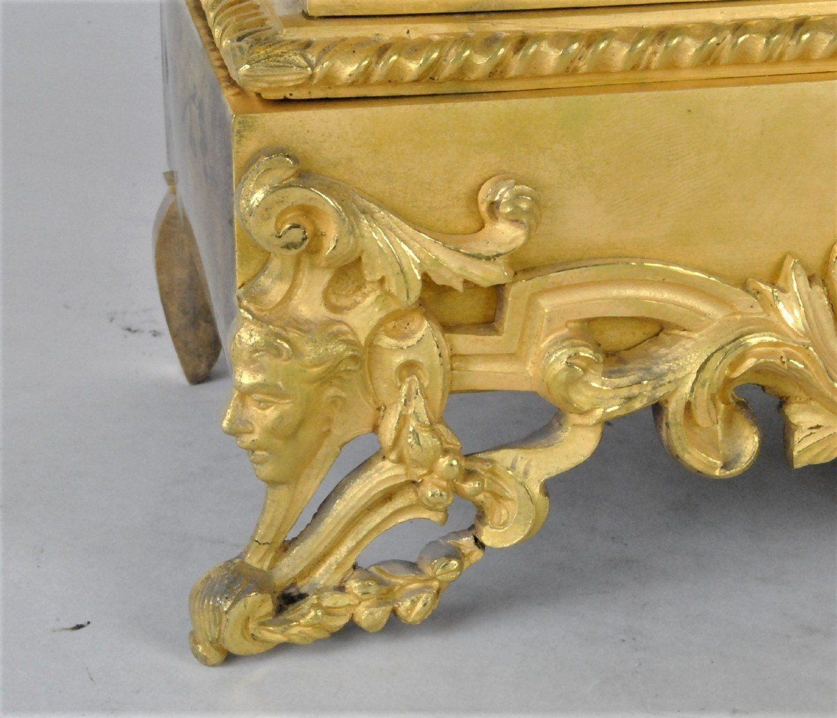 1358.0 Napoleon Crossing The Alps, Gilt Bronze Pendulum, 19th Century photo