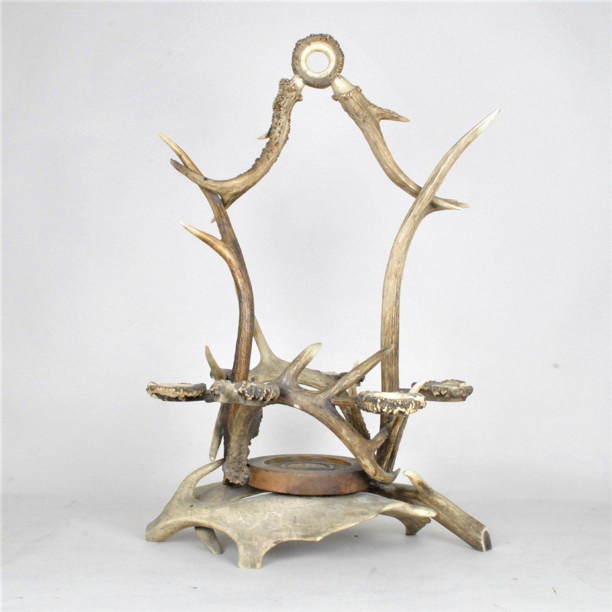 Glass Holder And Bottle In Horn, End Of The Xi Xth Century