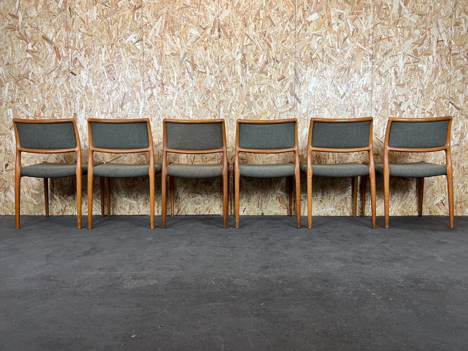 6x 60s 70s Chairs Teak Dining Chair Niels O. Möller For Jl Møllers 60s photo 2374.0