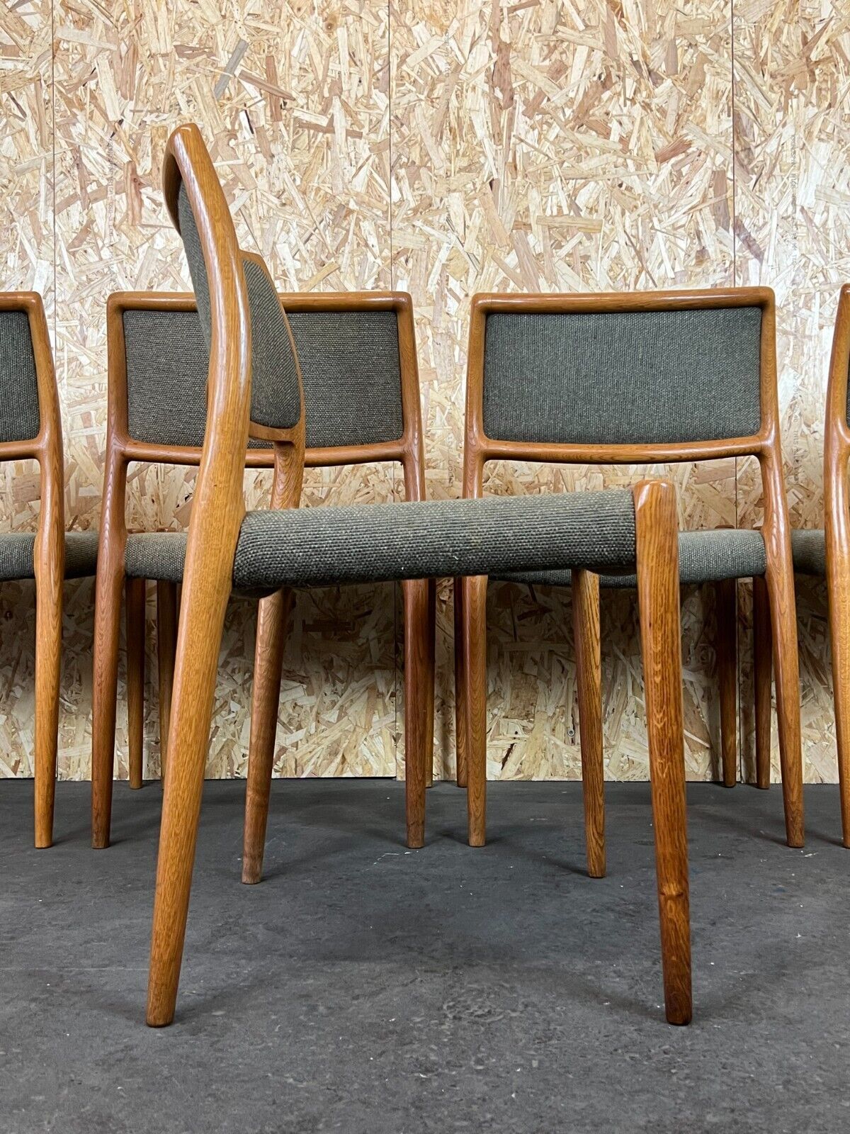 photo furniture 6x 60s 70s Chairs Teak Dining Chair Niels O. Möller For Jl Møllers 60s