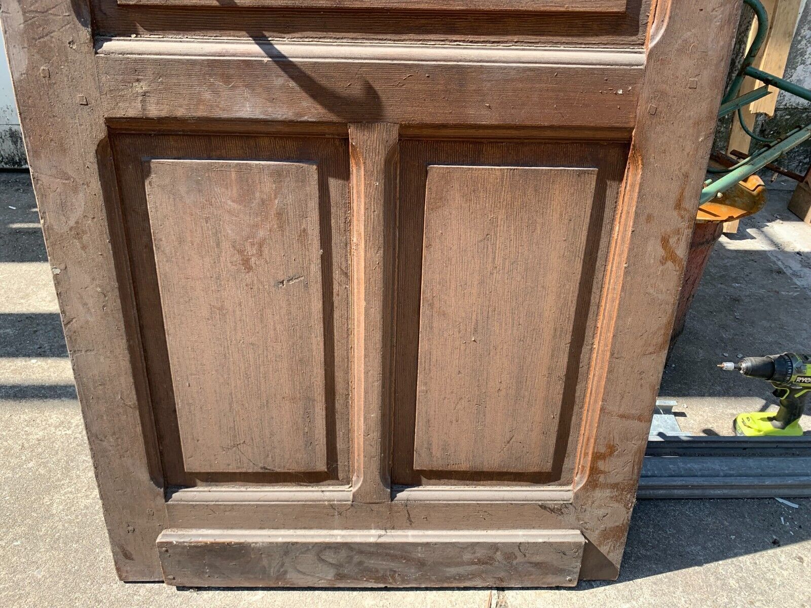 20th Century Patinated Fir Door photo furniture