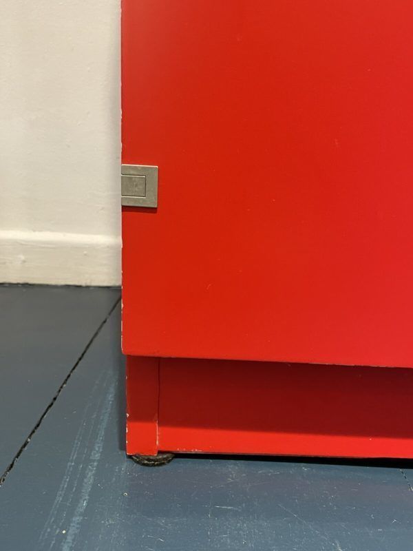 photo furniture Mid Century Modern Cabinet In Red By Rudolf Frank