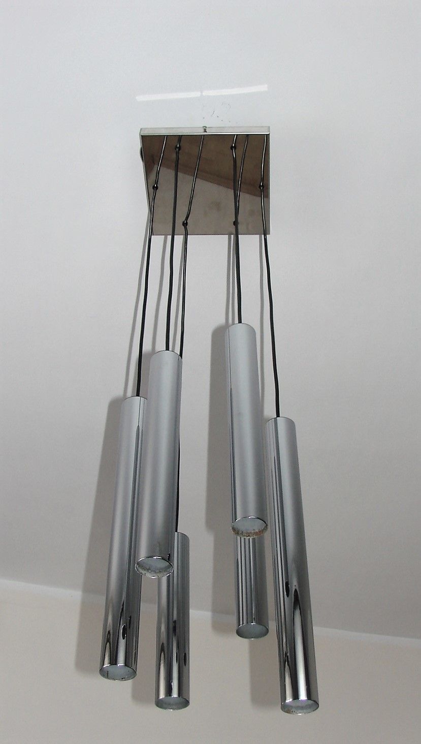 Cascade Pendant Lamp, 1970s, Vintage photo Lighting
