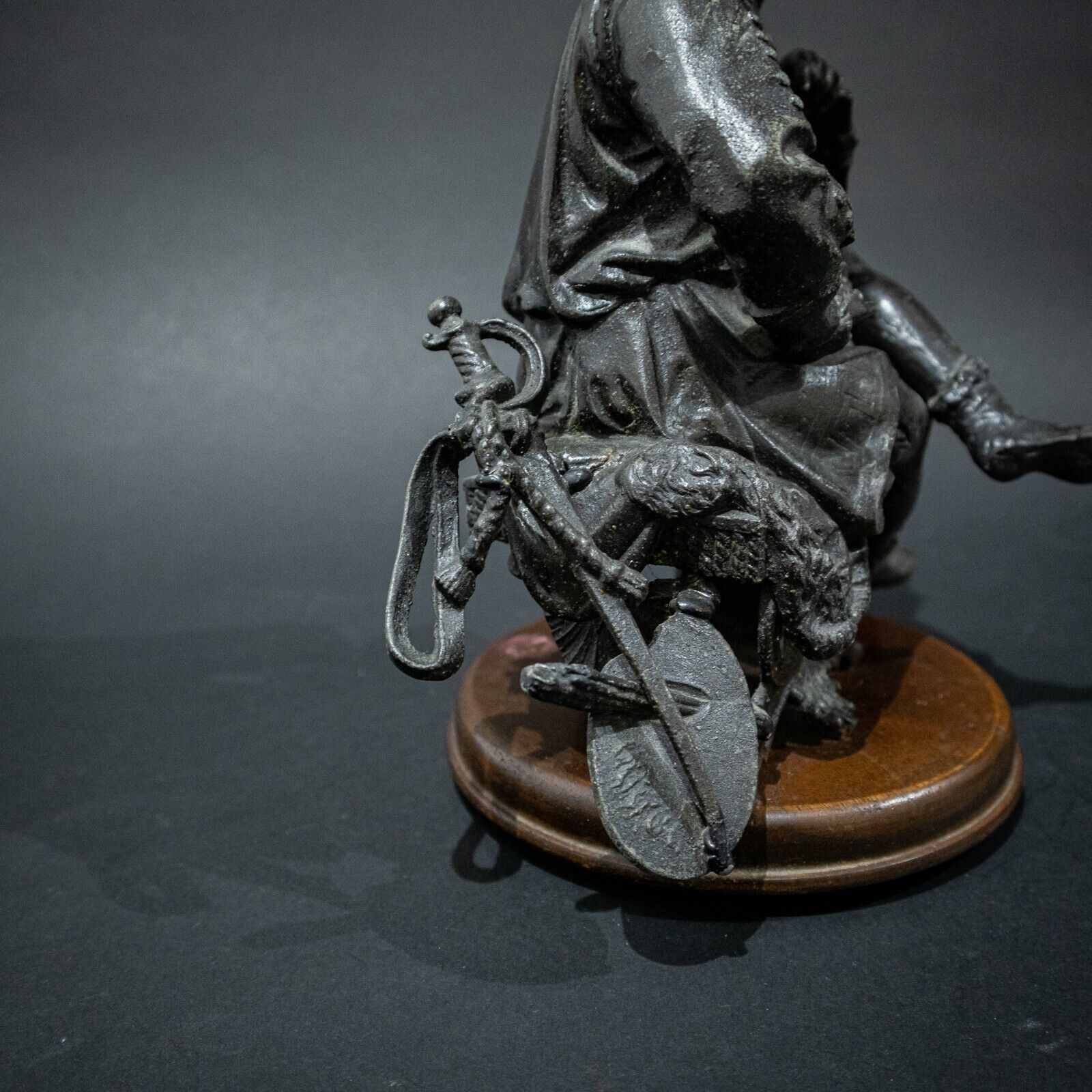 Spelter Figure Of An Artist, 1800s photo Home Decor