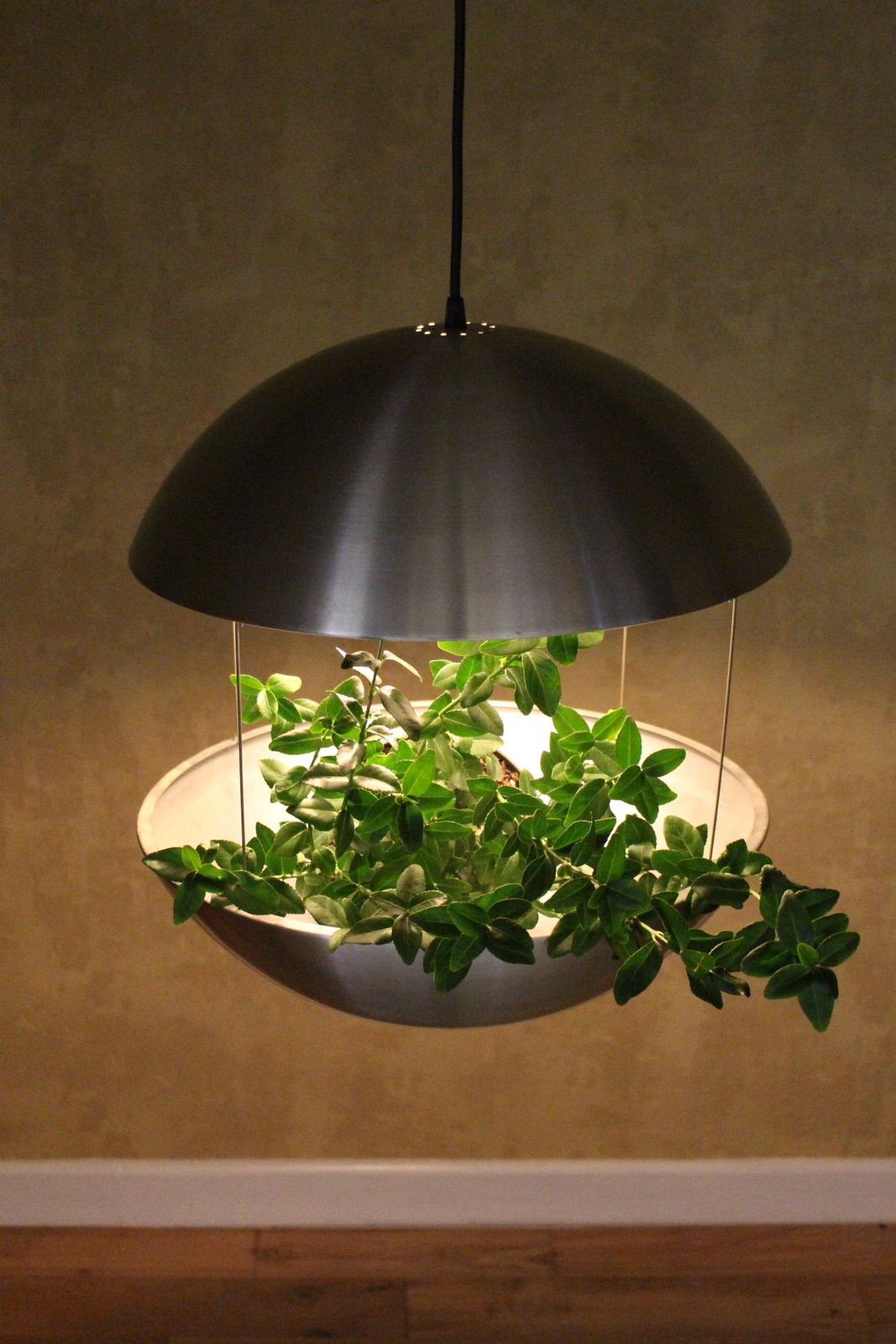 Poul Cadovius Aluminium Flower Plant Lamp For Hans Folsgaard 1968