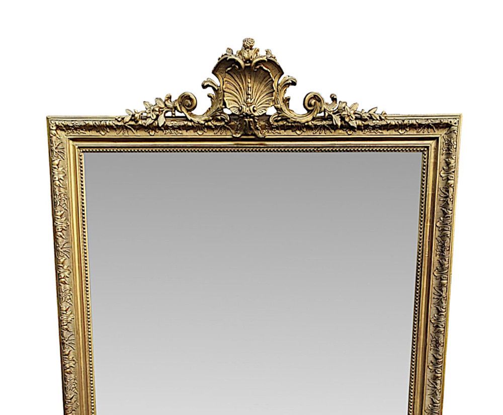 A Very Fine 19th Century Giltwood Overmantle Or Hall Mirror photo furniture