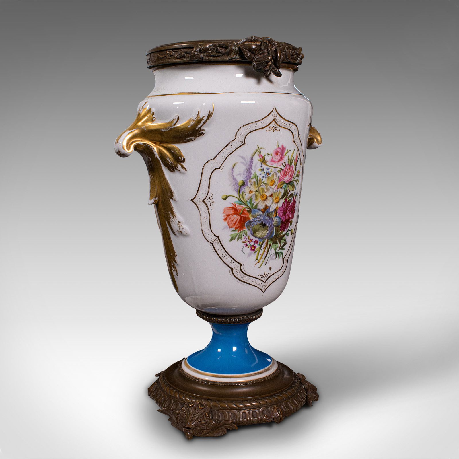 Antique Decorative Jardiniere, French, Ceramic, Display Planter, Vase