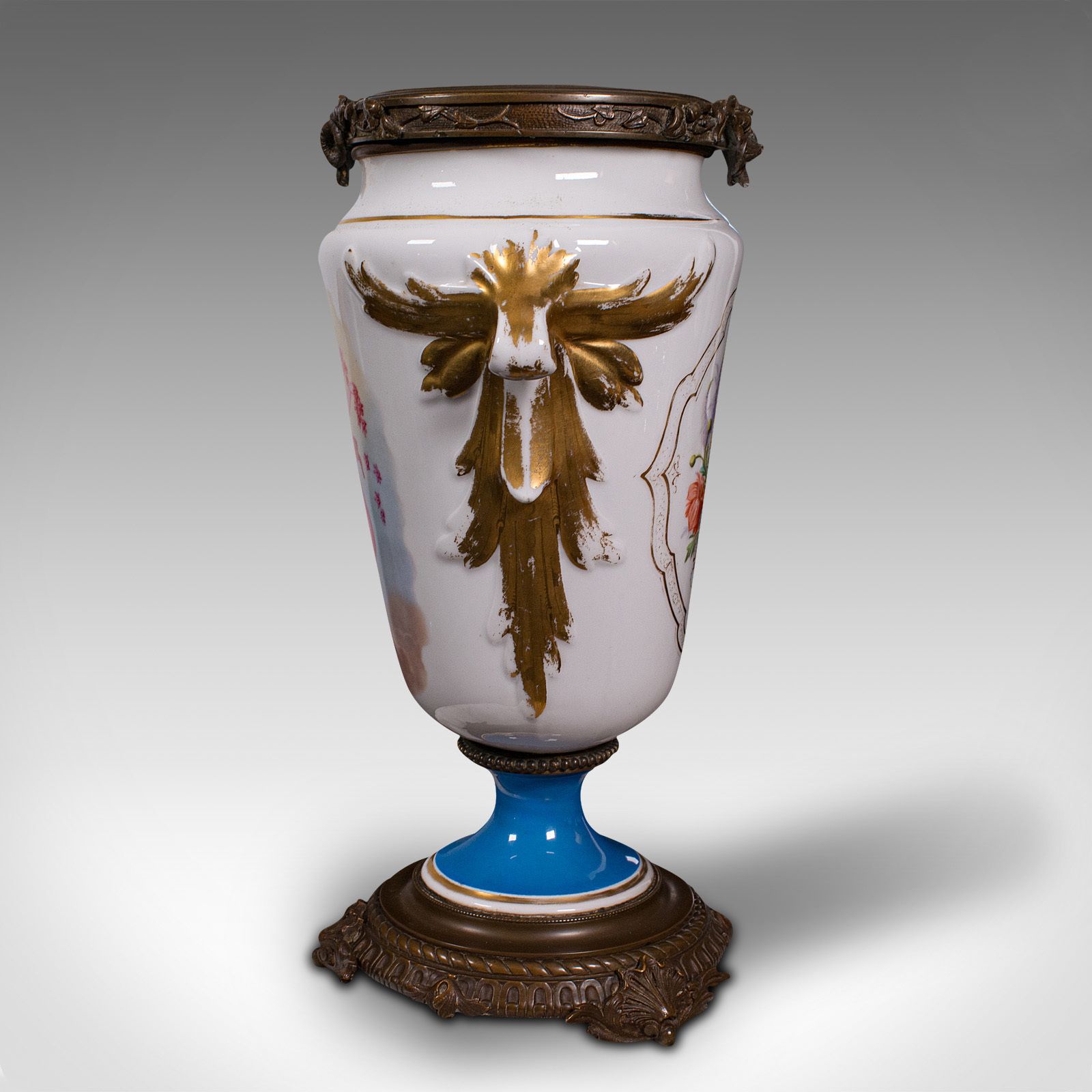 Antique Decorative Jardiniere, French, Ceramic, Display Planter, Vase photo Home Decor