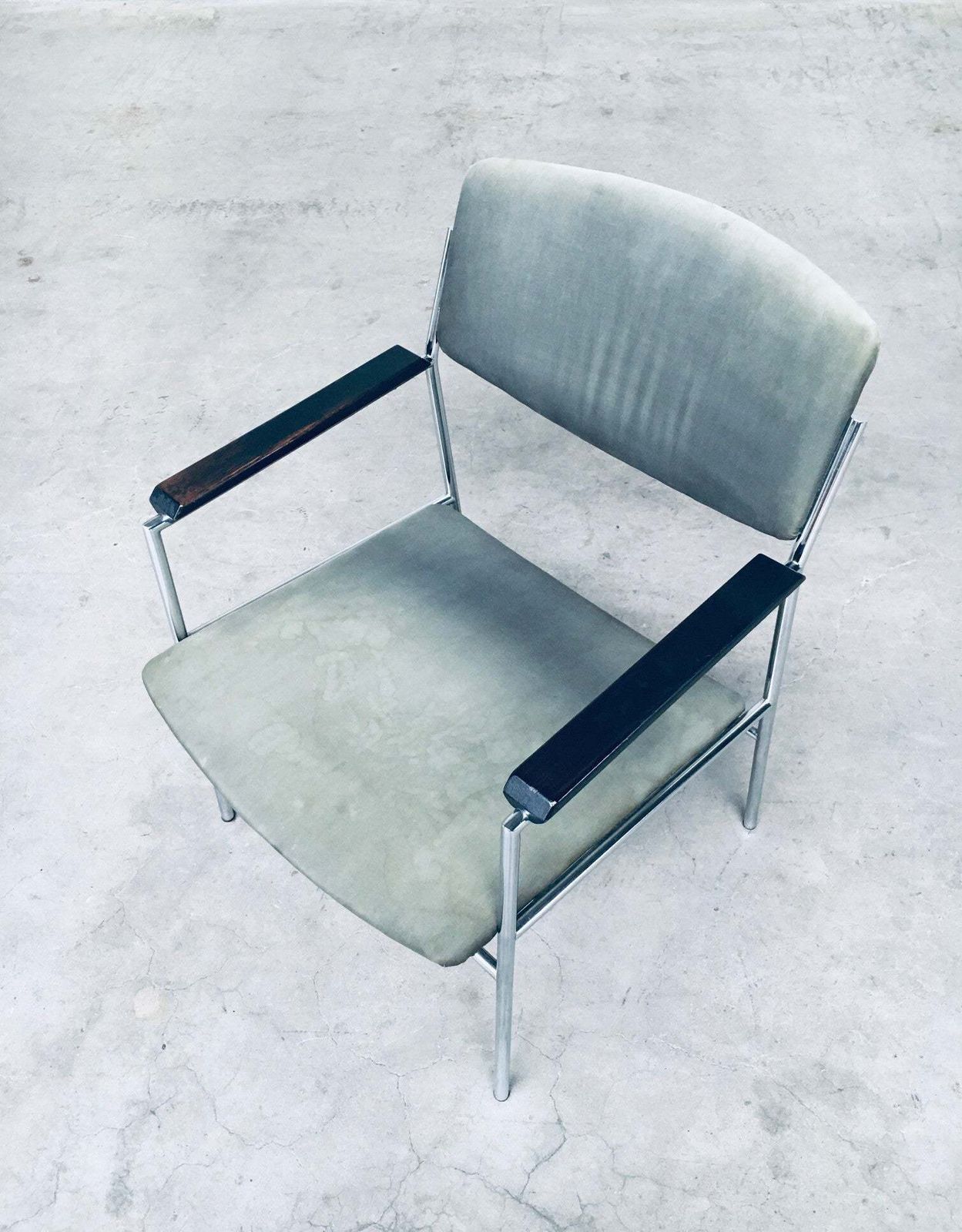 Midcentury Modern Dutch Design Armchair By Gijs Van Der Sluis, Netherlands 1960's photo vintage
