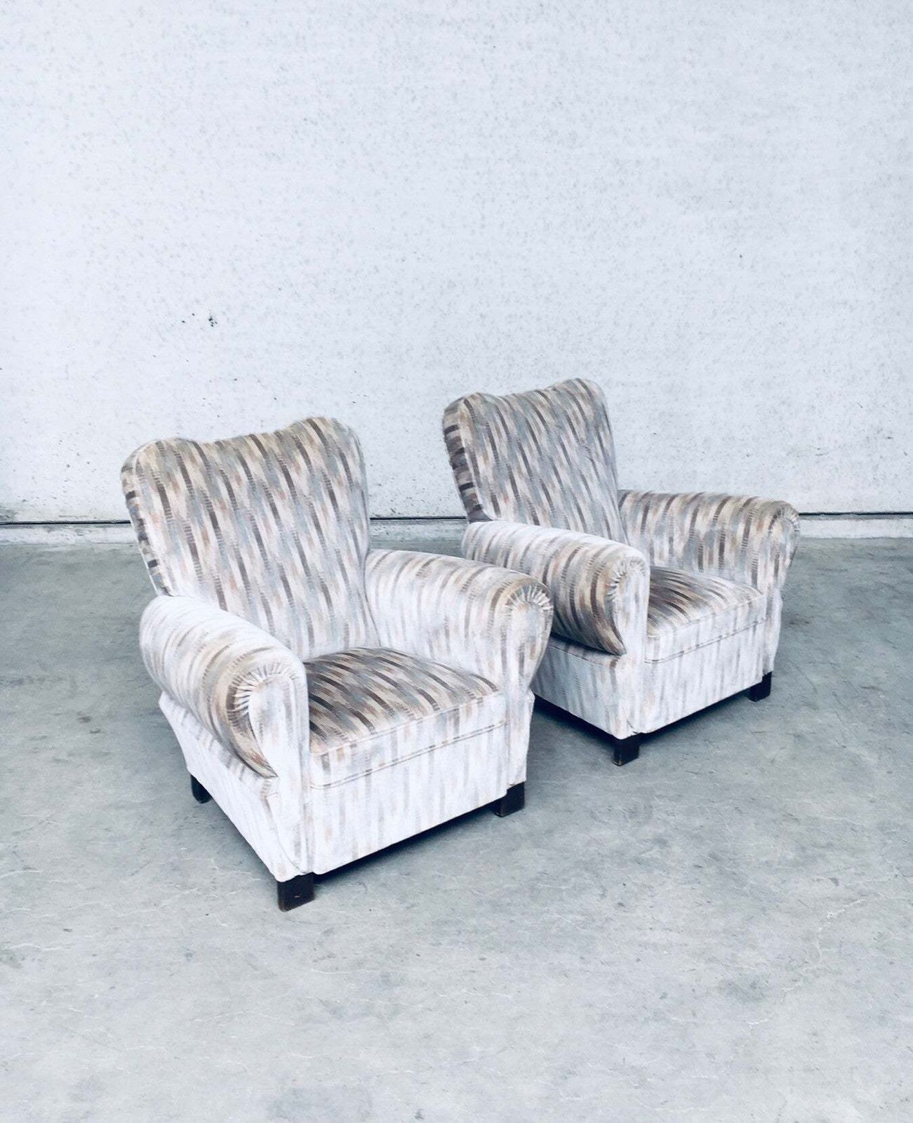 Art Deco Design Lounge Arm Chair Set, Belgium 1940's. photo buy