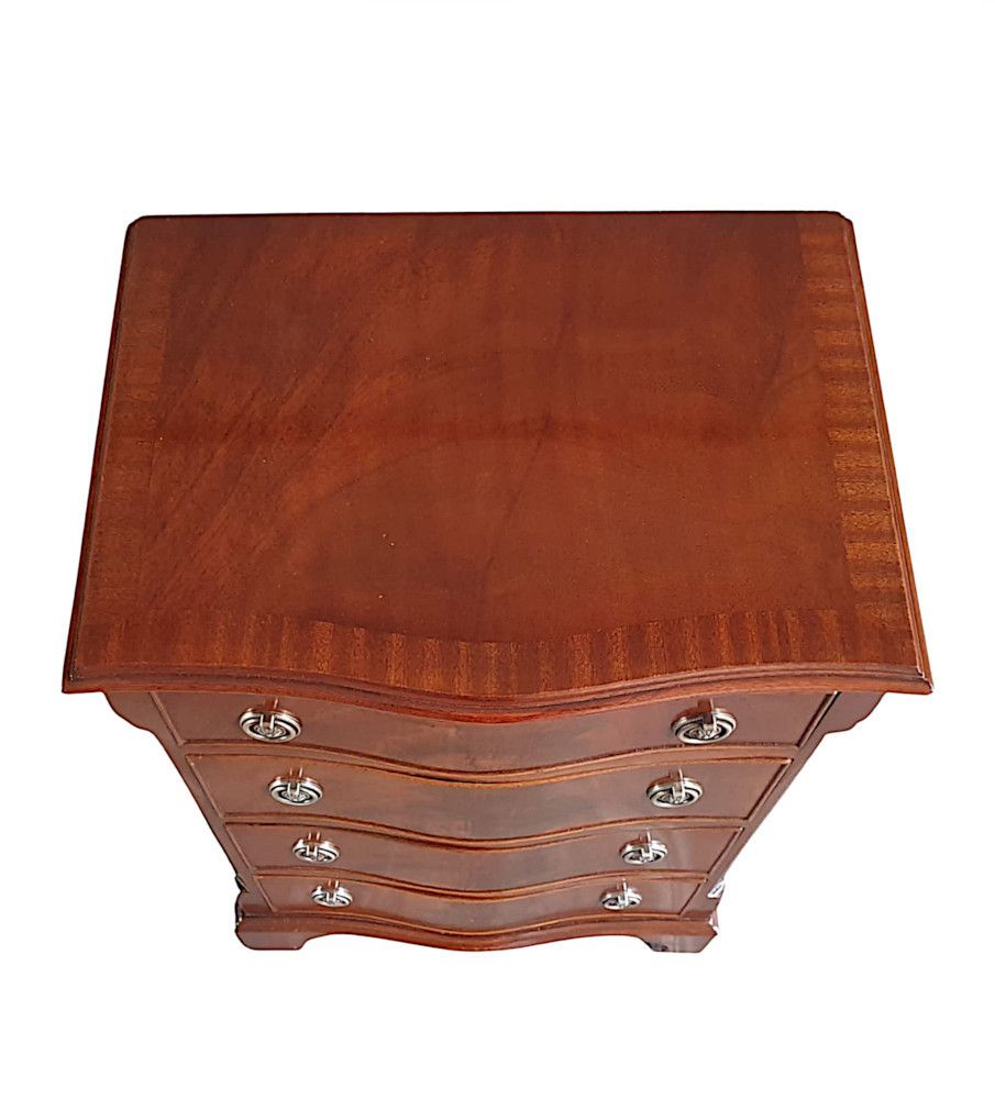 A Lovely Mid 20th Century Serpentine Chest Of Drawers photo for sale