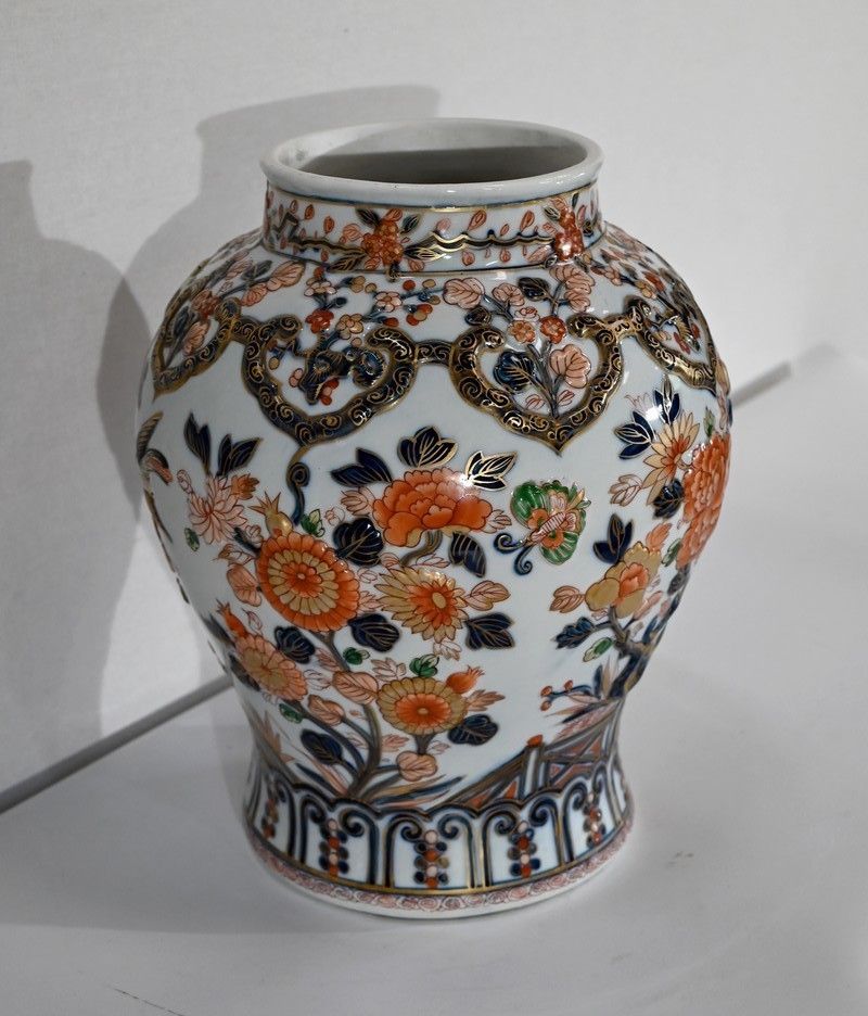 Important Vase With Imari Decoration, Signed H. Gibot – 1943 photo furniture