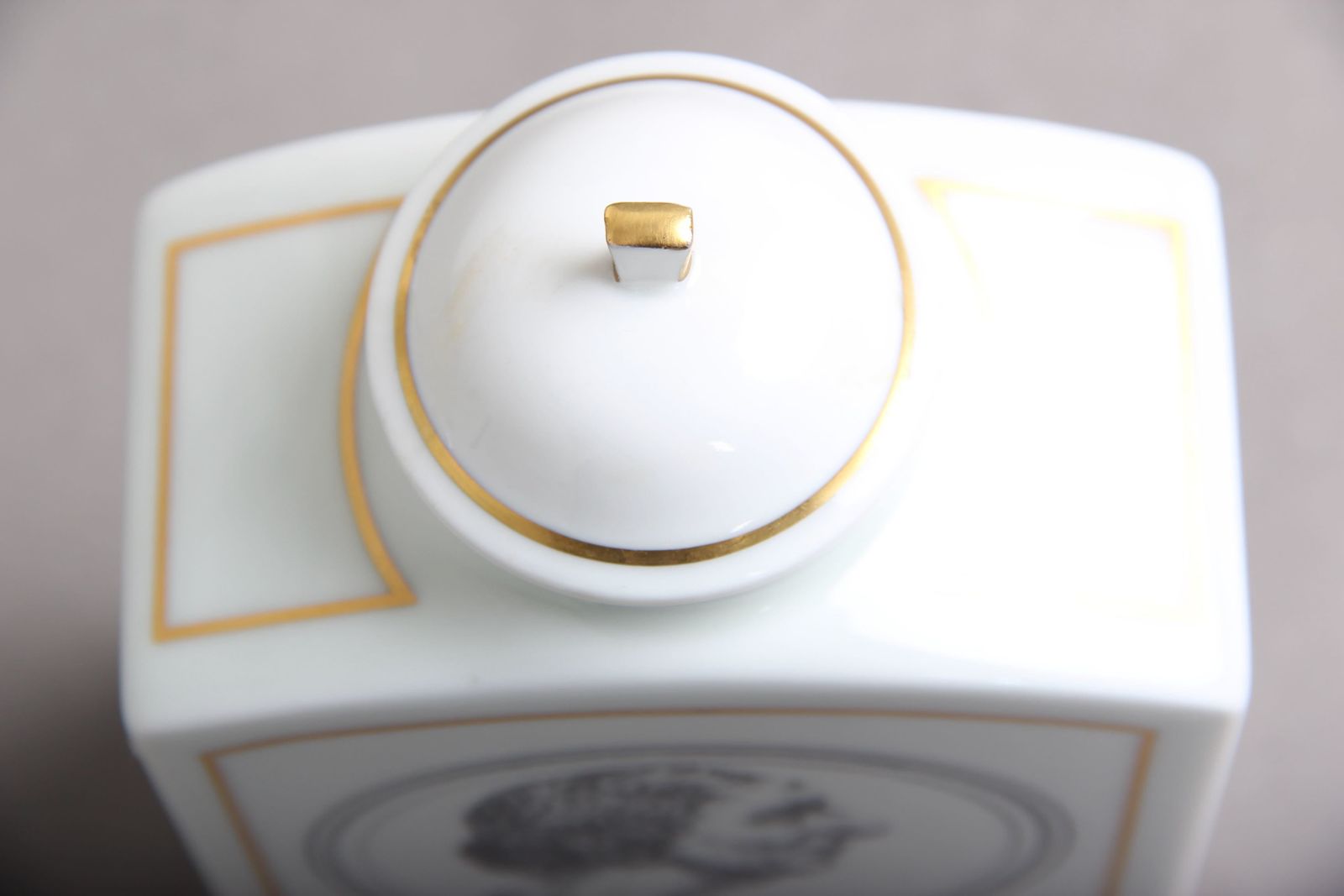 Teabox Bg, Hc Andreasen, Bing & Grøndahl Denmark, Porcelain 1975 photo 125.0