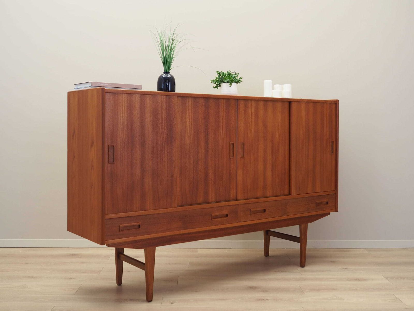 Teak Highboard, Danish Design, 1970s, Manufactured By Børge Dam photo vinterior